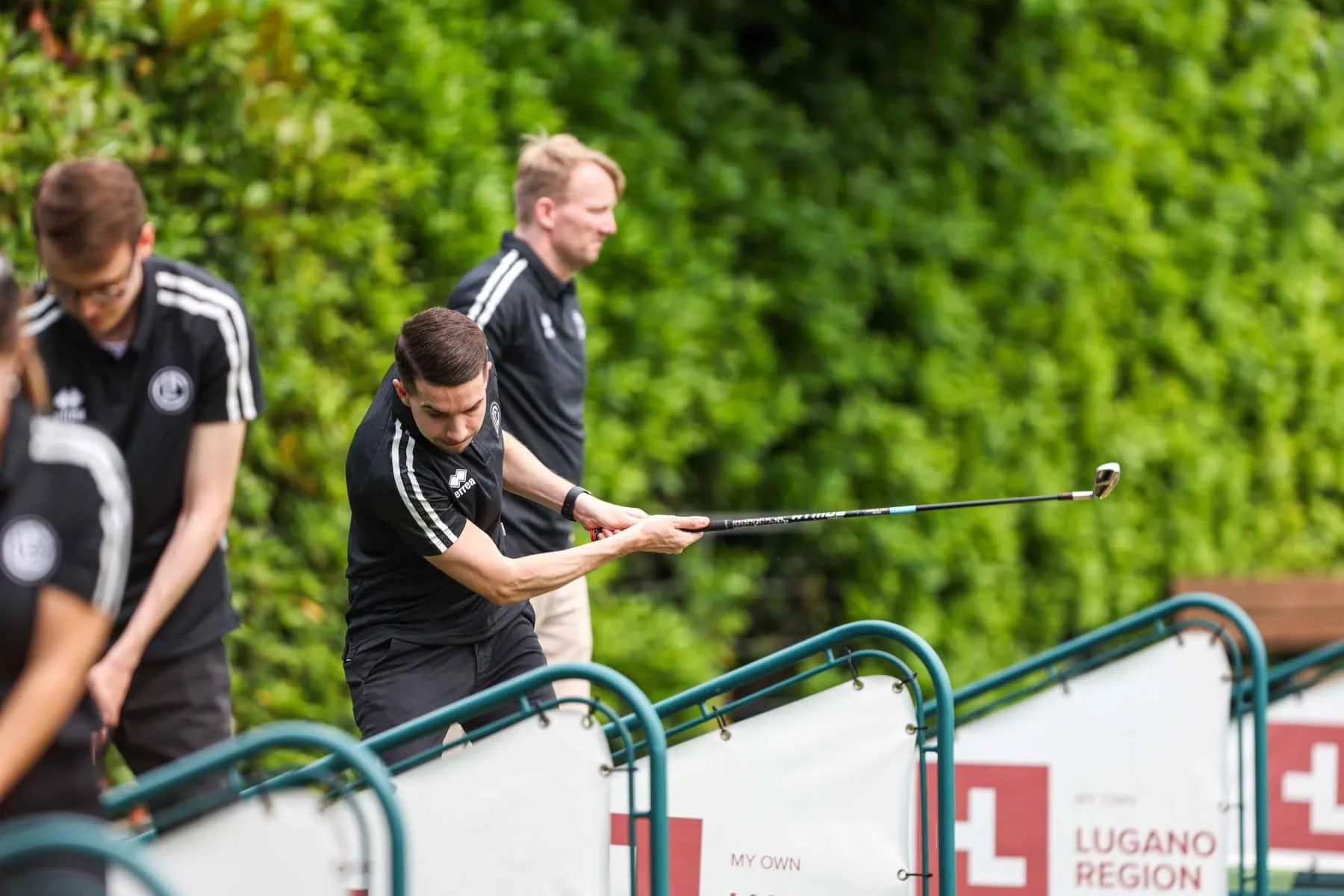 Magliaso: torneo FC Lugano Golf Trophy. Nella foto, un momento durante il torneo.
© Ti-Press / Mattia Martegani Magliaso: torneo FC Lugano Golf Trophy. Nella foto, un momento durante il torneo.
© Ti-Press / Mattia Martegani
