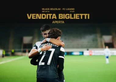 Aperta la vendita dei biglietti per Fk Mlada Boleslav-FC Lugano