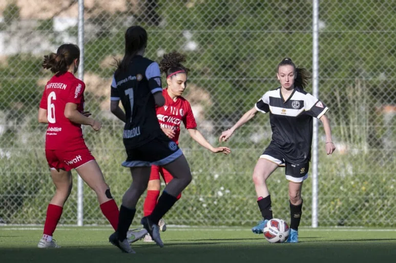 Equa divisione della posta in palio tra FC Lugano Femminile e Sion 1